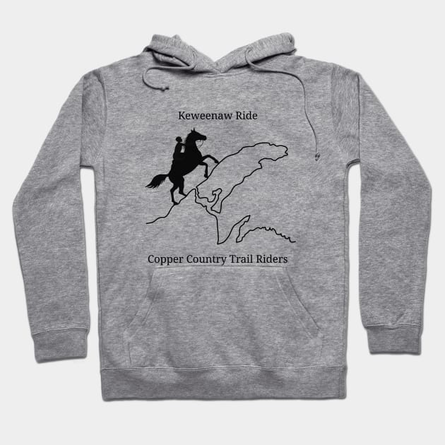 Keweenaw Ride - Copper Country Trail Riders Hoodie by Bruce Brotherton